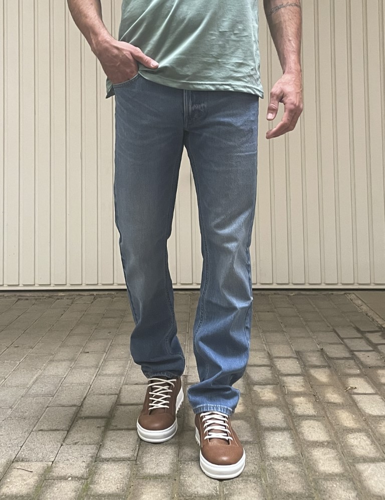 Lee Daren Zip Fly ανδρικό ανοιχτό μπλε τζιν παντελόνι Indigo Vintage 112346324 φωτογραφία